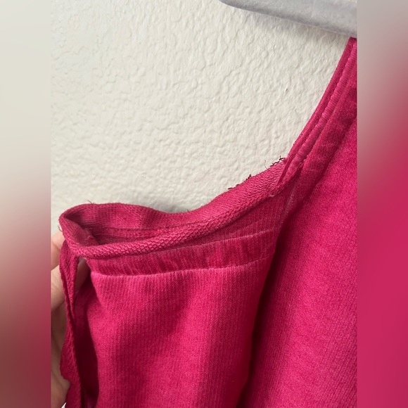 Sanctuary Parkside Cold Shoulder Camellia Sweatshirt in Pink Women's Size S - Picture 12 of 14
